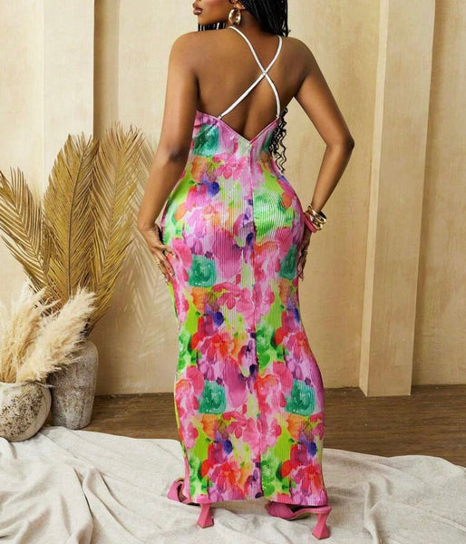 Floral Tea Tie Dye Dress