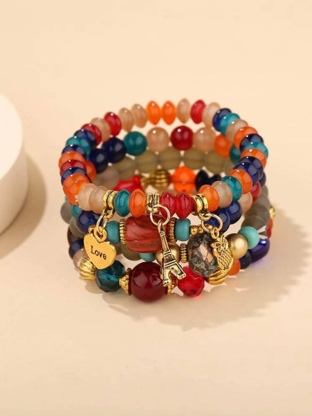 Lontures African Beaded Bracelet