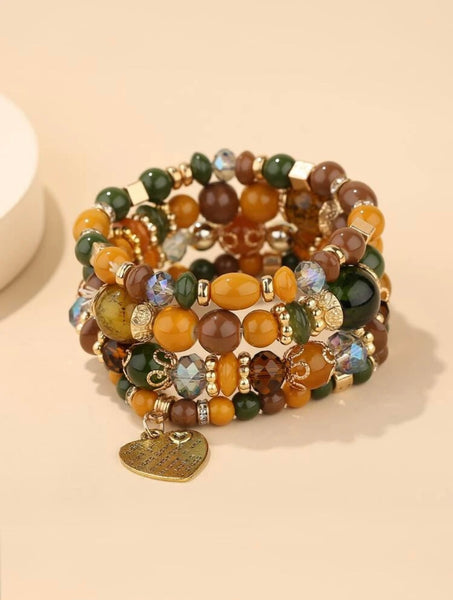 Lontures African Beaded Bracelet